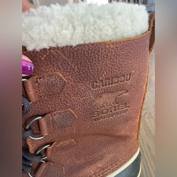 Sorel Caribou waterproof NWOB winter boots size 12 Snowshoe - Picture 10 of 11